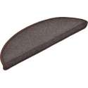 vidaXL 15 st Trapmatten 56x17x3 cm koffiebruin