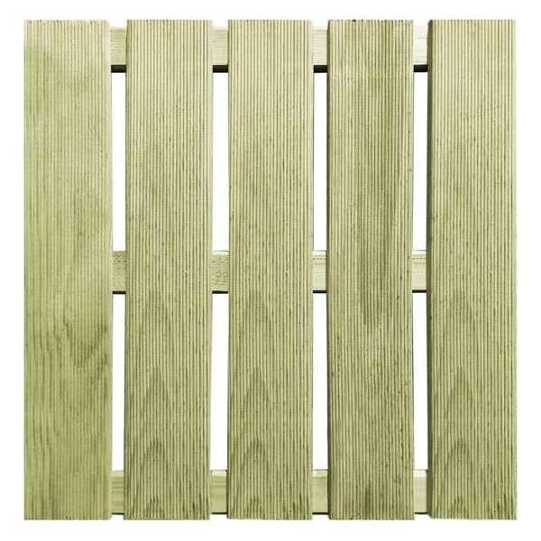 12 st Terrastegels 50x50 cm FSC hout groen 12 st Terrastegels 50x50 cm FSC hout groen