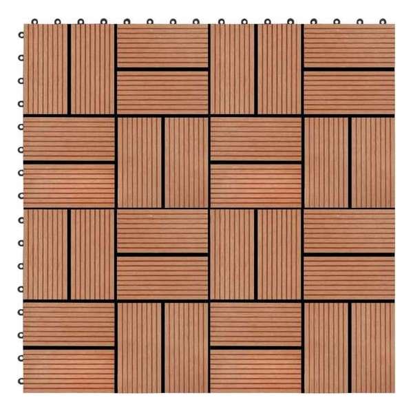 22 st Terrastegels 30x30 cm 2 m² HKC teakkleur 22 st Terrastegels 30x30 cm 2 m² HKC teakkleur