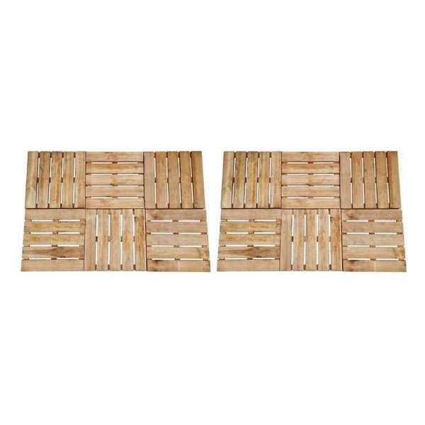 12 st Terrastegels 50x50 cm FSC hout bruin 12 st Terrastegels 50x50 cm FSC hout bruin
