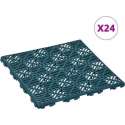 vidaXL Tuintegels 24 st 29x29 cm kunststof groen