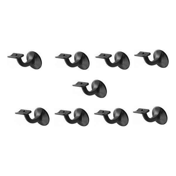 Leuninghouder zwart - Keilboutbevestiging- Hol zadel Hermeta - 3501-70 - 9 stuks Leuninghouder zwart - Keilboutbevestiging- Hol zadel Hermeta - 3501-70 - 9 stuks