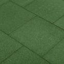 vidaXL Valtegels 24 st 50x50x3 cm rubber groen