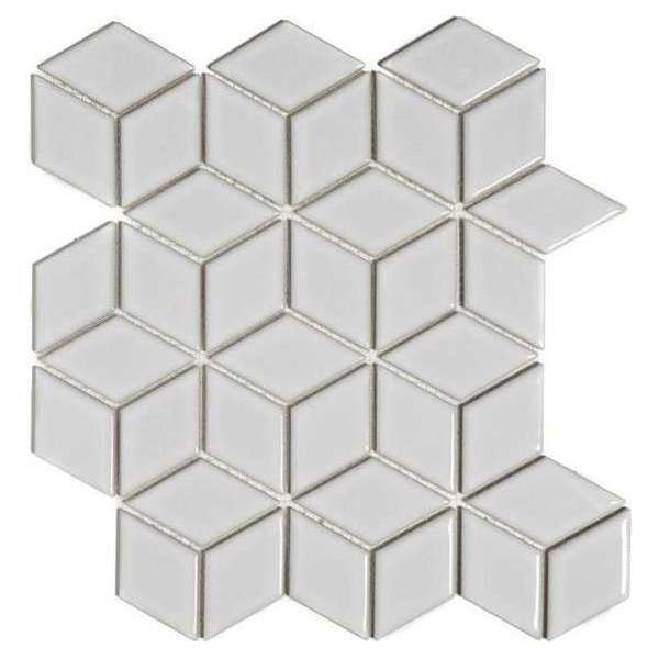 0,81m² -Mozaiek Paris Cubic Wit 4,8x8,1 0,81m² -Mozaiek Paris Cubic Wit 4,8x8,1