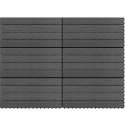 vidaXL Tegels 6 st 1m² 60x30 cm HKC grijs