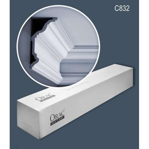Orac Decor C832 XTERIO 1 doos 10 stukken Kroonlijst 20 m Orac Decor C832 XTERIO 1 doos 10 stukken Kroonlijst 20 m