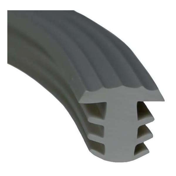 Traptrede Profiel Rubber Grijs, 25 Meter