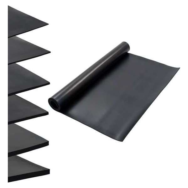 vidaXL Vloermat anti-slip 6 mm 1,2x2 m rubber glad vidaXL Vloermat anti-slip 6 mm 1,2x2 m rubber glad