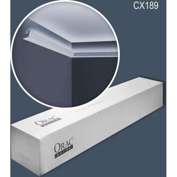 Orac Decor CX189-box AXXENT 1 doos 20 stukken Kroonlijst 40 m Orac Decor CX189-box AXXENT 1 doos 20 stukken Kroonlijst 40 m