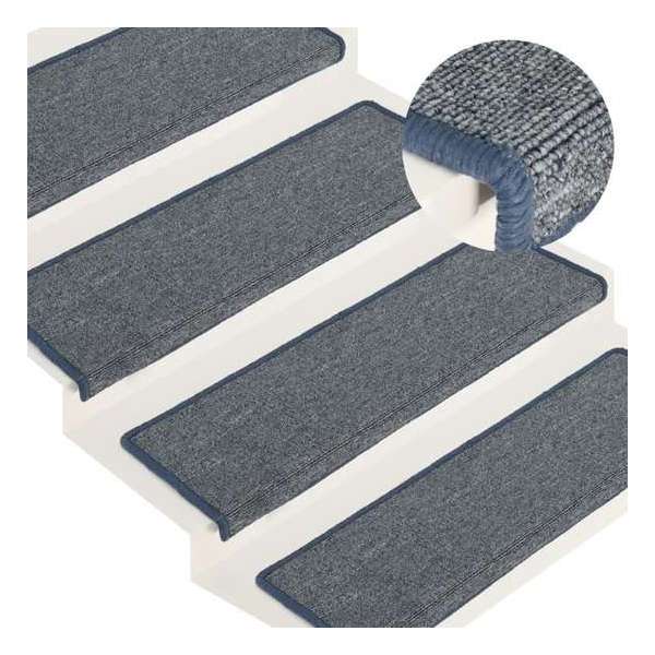 vidaXL Trapmatten 15 st 65x25 cm paars en blauw vidaXL Trapmatten 15 st 65x25 cm paars en blauw