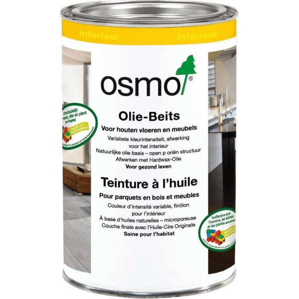 Osmo Olie Beits 3590 Zwart - 2.5 liter Osmo Olie Beits 3590 Zwart - 2.5 liter