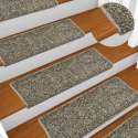 vidaXL Trapmatten 15 st 65x25 cm grijs  VDXL_134575