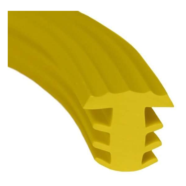 Traptrede Profiel Rubber Geel, 25 Meter Traptrede Profiel Rubber Geel, 25 Meter