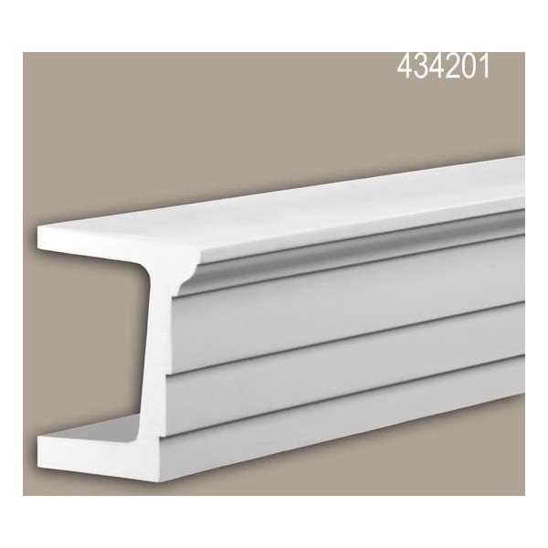 Architraaf Profhome 434201 Gevel profiel Lijstwerk Exterieur lijstwerk modern design wit 2 m Architraaf Profhome 434201 Gevel profiel Lijstwerk Exterieur lijstwerk modern design wit 2 m