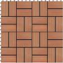 Terrastegels 30x30 cm 1 m² HKC teakkleur 11 st