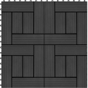 Terrastegels 30x30 cm 1 m² HKC zwart 11 st