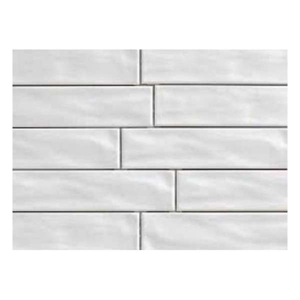 Epoca Organic Brick Ice keramische wandtegel 7,5x30 cm, prijs per 0,45 m² (1 stuk), wit Epoca Organic Brick Ice keramische wandtegel 7,5x30 cm, prijs per 0,45 m² (1 stuk), wit
