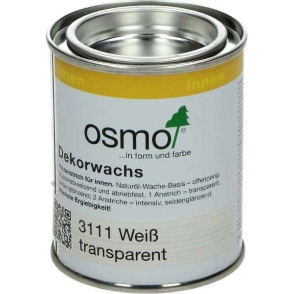 Decorwas - Osmo - TR3111 - Wit - Kant-en-Klaar - 0,125L Decorwas - Osmo - TR3111 - Wit - Kant-en-Klaar - 0,125L