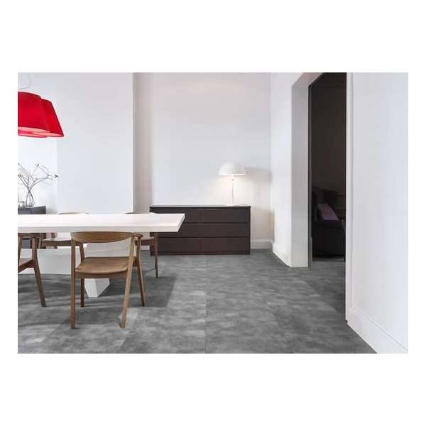 Coretec Megastone pvc vloer, Sierra, donker grijs, 50LVTE1908 Coretec Megastone pvc vloer, Sierra, donker grijs, 50LVTE1908