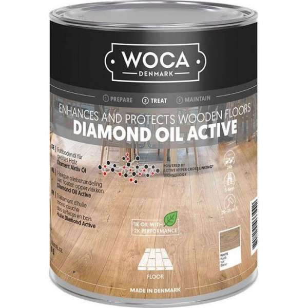 Woca Diamond Oil Active Natural - 1 liter Woca Diamond Oil Active Natural - 1 liter