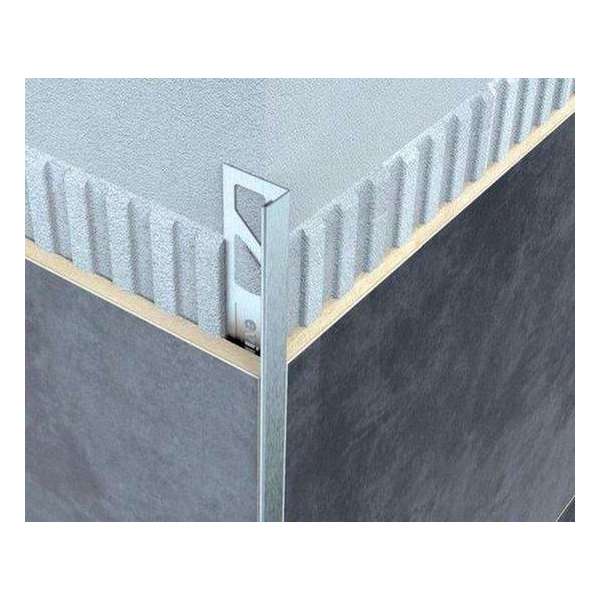 PRO++ RVS L Profiel 45 stuks 6mm x 3000mm RVS geborsteld mat tegel hoekprofiel PRO++ RVS L Profiel 45 stuks 6mm x 3000mm RVS geborsteld mat tegel hoekprofiel