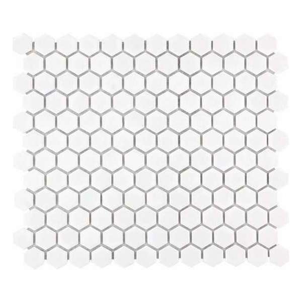 0,78m² - Mozaiek Tegels - Barcelona Hexagon Extra Wit 2,3x2,6 0,78m² - Mozaiek Tegels - Barcelona Hexagon Extra Wit 2,3x2,6