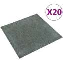 vidaXL Tapijttegels 20 st 5 m² groen