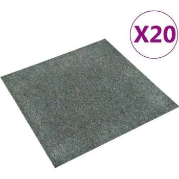 vidaXL Tapijttegels 20 st 5 m² groen
