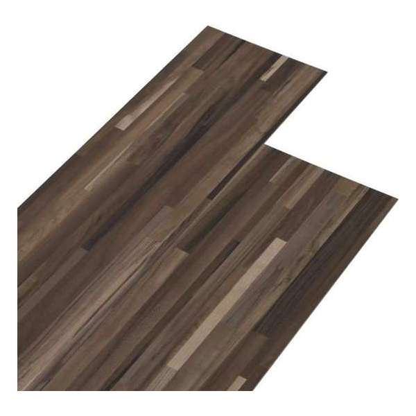 vidaXL Vloerplanken 5.26 m² 2 mm PVC gestreept bruin vidaXL Vloerplanken 5.26 m² 2 mm PVC gestreept bruin