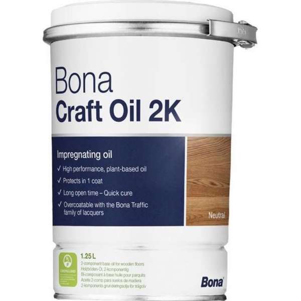 Bona Craft Oil 2K - Light Grey - Parketolie - 1,25 L Bona Craft Oil 2K - Light Grey - Parketolie - 1,25 L