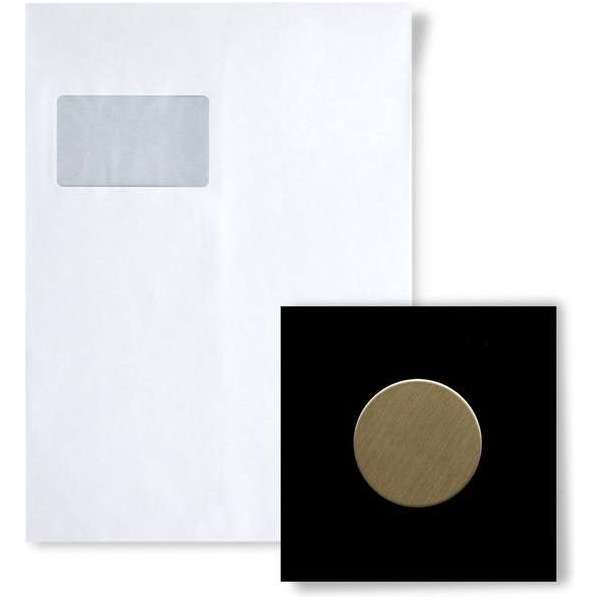 Mozaïek STAAL S-Medallion-Ti-GB Collectie Medallion titaan Gold geborsteld Mozaïek STAAL S-Medallion-Ti-GB Collectie Medallion titaan Gold geborsteld