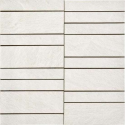 Keramische tegel Mosaic Louza Parallels White Smoke 30x30 - Woodson and Stone - wit