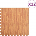 Vloermatten 12 st 4,32 „é° EVA-schuim houtnerfprint