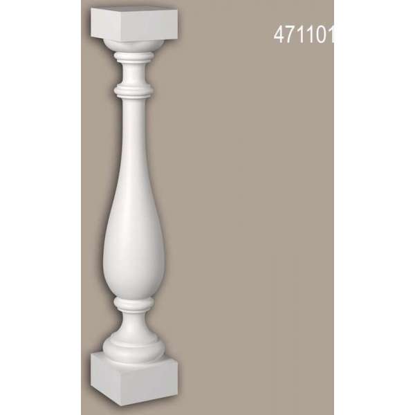 Baluster Profhome 471101 Exterieur lijstwerk Balustrade Gevelelement neo-classicisme stijl wit Baluster Profhome 471101 Exterieur lijstwerk Balustrade Gevelelement neo-classicisme stijl wit