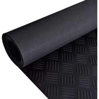 Rubberen anti-slip vloermat 5x1m traanplaat