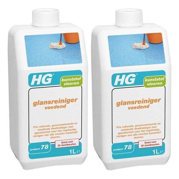 HG glansreiniger voedend | voedende dweilreiniger met glansherstel | 2 Stuks ! HG glansreiniger voedend | voedende dweilreiniger met glansherstel | 2 Stuks !