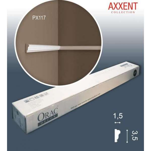 1 doos 10 Wandlijsten Origineel Orac Decor PX117 AXXENT Plafondlijsten Sierlijsten Lijstwerk 20 m 1 doos 10 Wandlijsten Origineel Orac Decor PX117 AXXENT Plafondlijsten Sierlijsten Lijstwerk 20 m