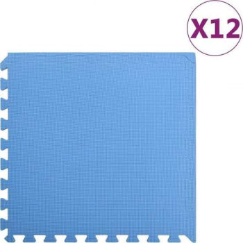 Vloermatten 12 st 4,32 „é° EVA-schuim blauw
