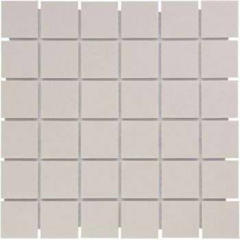 The Mosaic Factory London mozaïektegel 4.8x4.8x0.6cm voor vloer voor binnen en buiten vierkant Keramiek Wit
