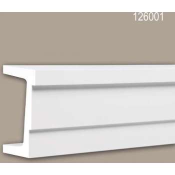 Architraaf 126001 Profhome Deuromlijsting modern design wit 2 m