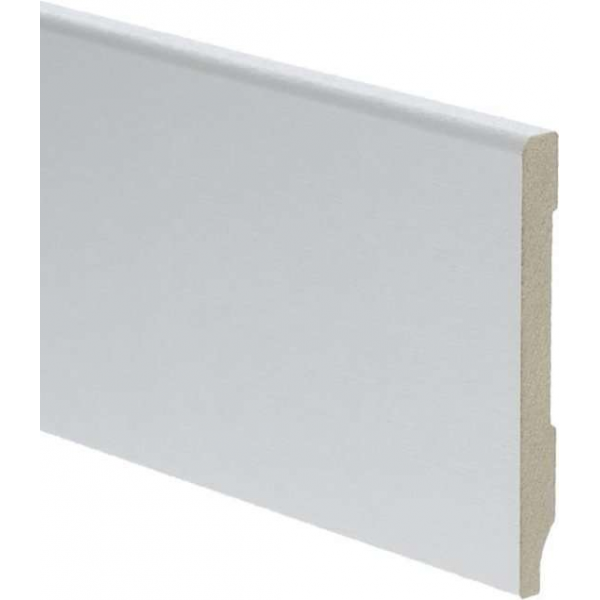 Hoge plinten - MDF - Moderne plint 90x9 mm - Wit - Voorgelakt - RAL 9010 - Per stuk 2,4m Hoge plinten - MDF - Moderne plint 90x9 mm - Wit - Voorgelakt - RAL 9010 - Per stuk 2,4m