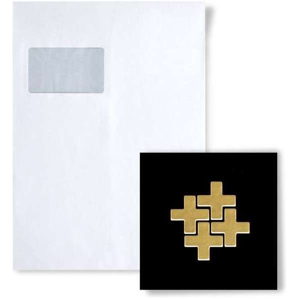 Mozaïek STAAL S-Swiss Cross-BM Collectie Swiss Cross gewalst messing Mozaïek STAAL S-Swiss Cross-BM Collectie Swiss Cross gewalst messing