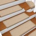 vidaXL Trapmatten 15 st 65x25 cm taupe  VDXL_134573