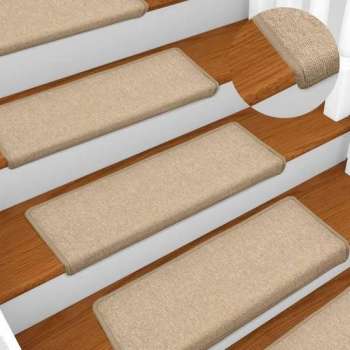 vidaXL Trapmatten 15 st 65x25 cm taupe  VDXL_134573