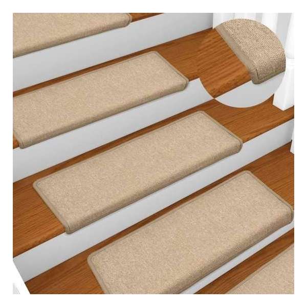 vidaXL Trapmatten 15 st 65x25 cm taupe  VDXL_134573