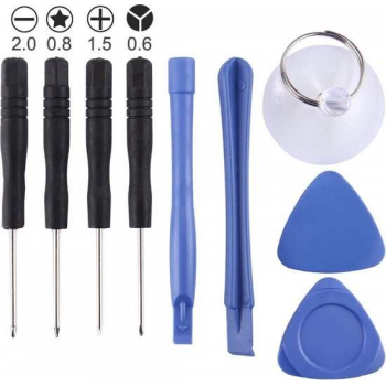 10 IN 1 Reparatie Set Toolkit Compleet Universeel onder andere voor iPhone en Samsung| Schroevendraaiers | Tools| Incl. Tri-wing