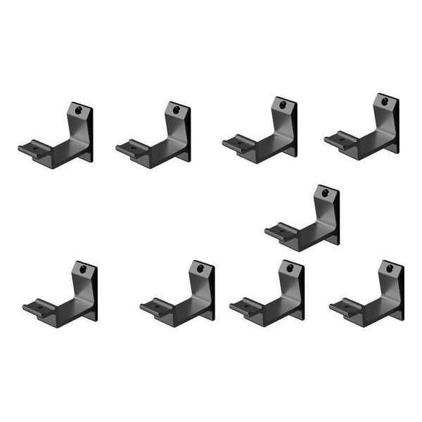 Leuninghouder zwart - Opschroef - Vlak zadel Hermeta - 3540-18 - 9 stuks Leuninghouder zwart - Opschroef - Vlak zadel Hermeta - 3540-18 - 9 stuks