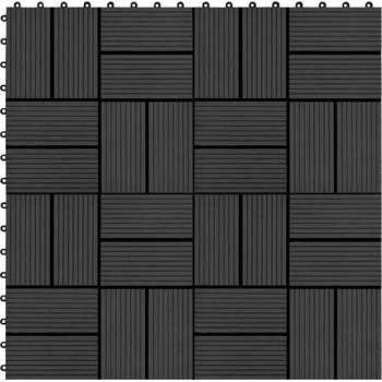 Terrastegels 30x30 cm 1 m² HKC zwart 11 st