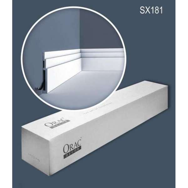Orac Decor SX181 MODERN HIGH LINE 1 doos 7 stukken Plinte | 14 m Orac Decor SX181 MODERN HIGH LINE 1 doos 7 stukken Plinte | 14 m