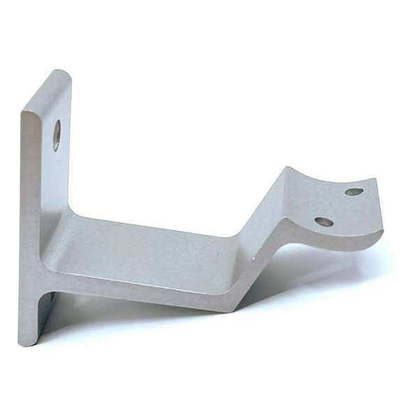 OXLOC leuningdrager - hol zadel - 65 mm - aluminium grijs metallic - set 2 STUKS OXLOC leuningdrager - hol zadel - 65 mm - aluminium grijs metallic - set 2 STUKS